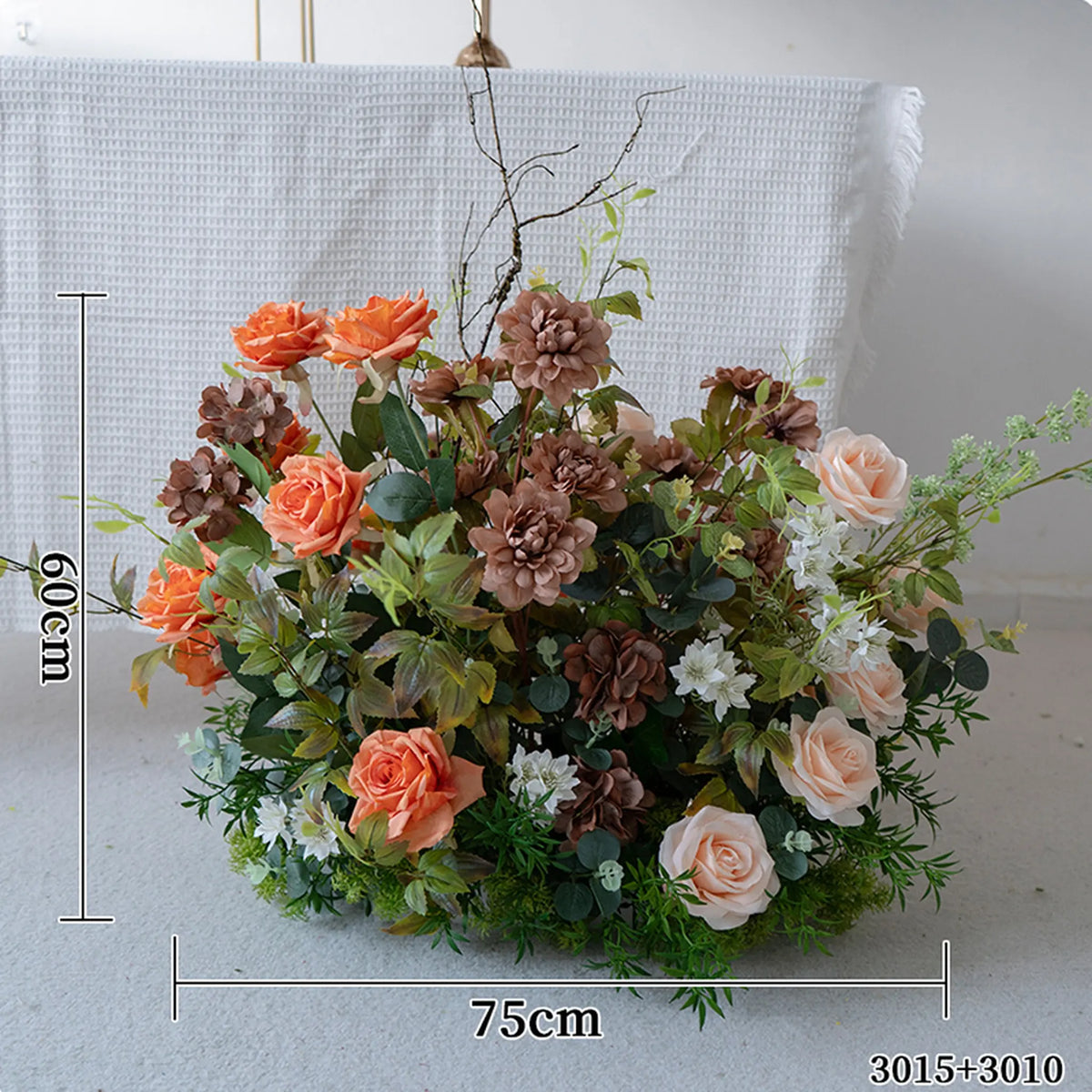 autumn Floral Row ā Wedding Aisle Decor