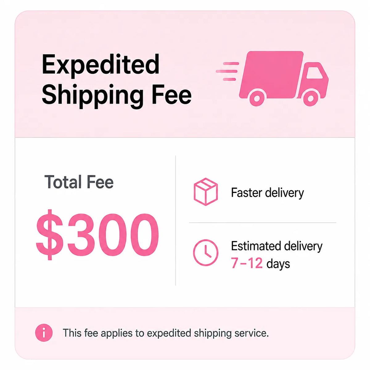 Expedited Shipping Fee