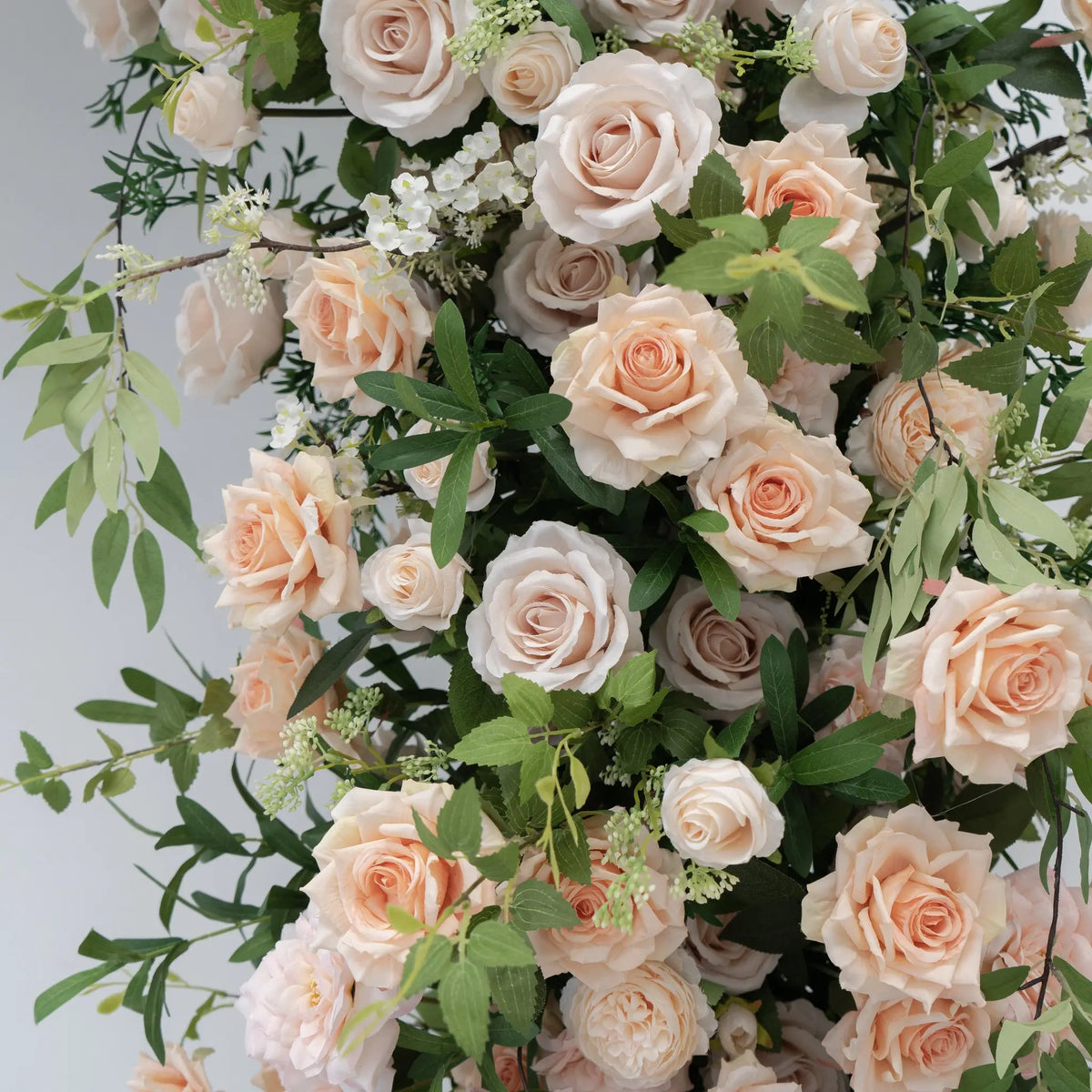 Single Sided Floral Wedding Arch for Ceremony & Reception – Bridal Backdrop Decoration