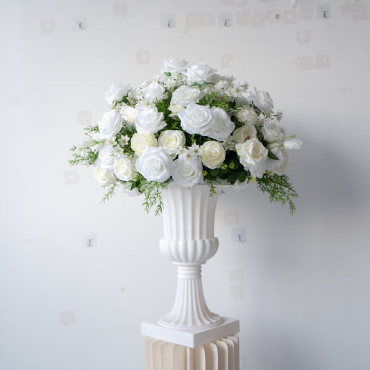White Floral Centerpiece – Wedding Table Decor
