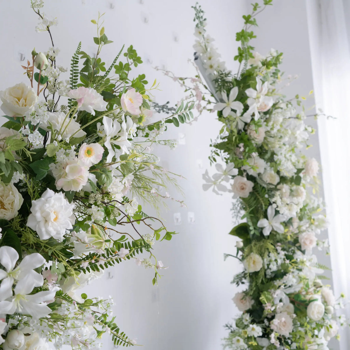 Floral Wedding Arch Set for Ceremony & Reception β Bridal Backdrop Decoration