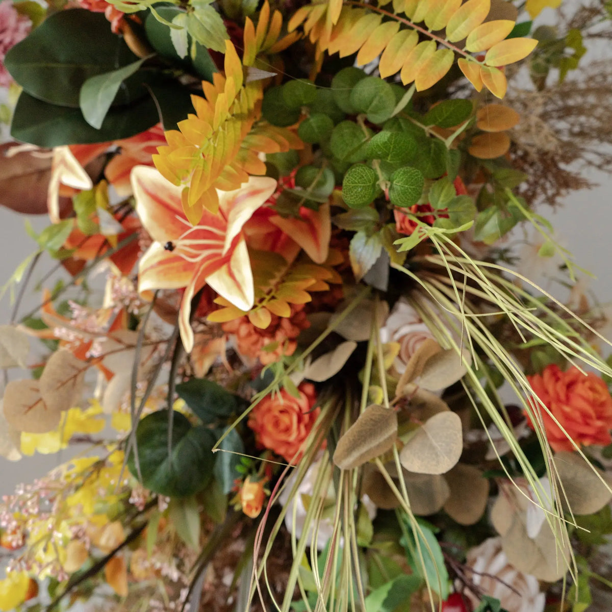 Horn Floral Arch for Wedding Ceremony & Reception – Bridal Backdrop & Photo Zone Decoration