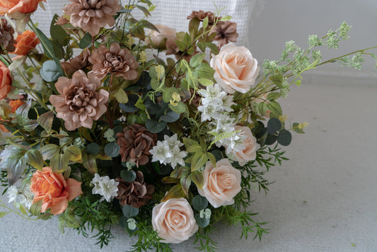 Red Floral Row – Wedding Aisle Decor