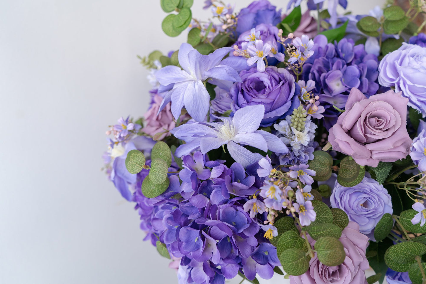 Purple Floral Centerpiece – Wedding Table Decor