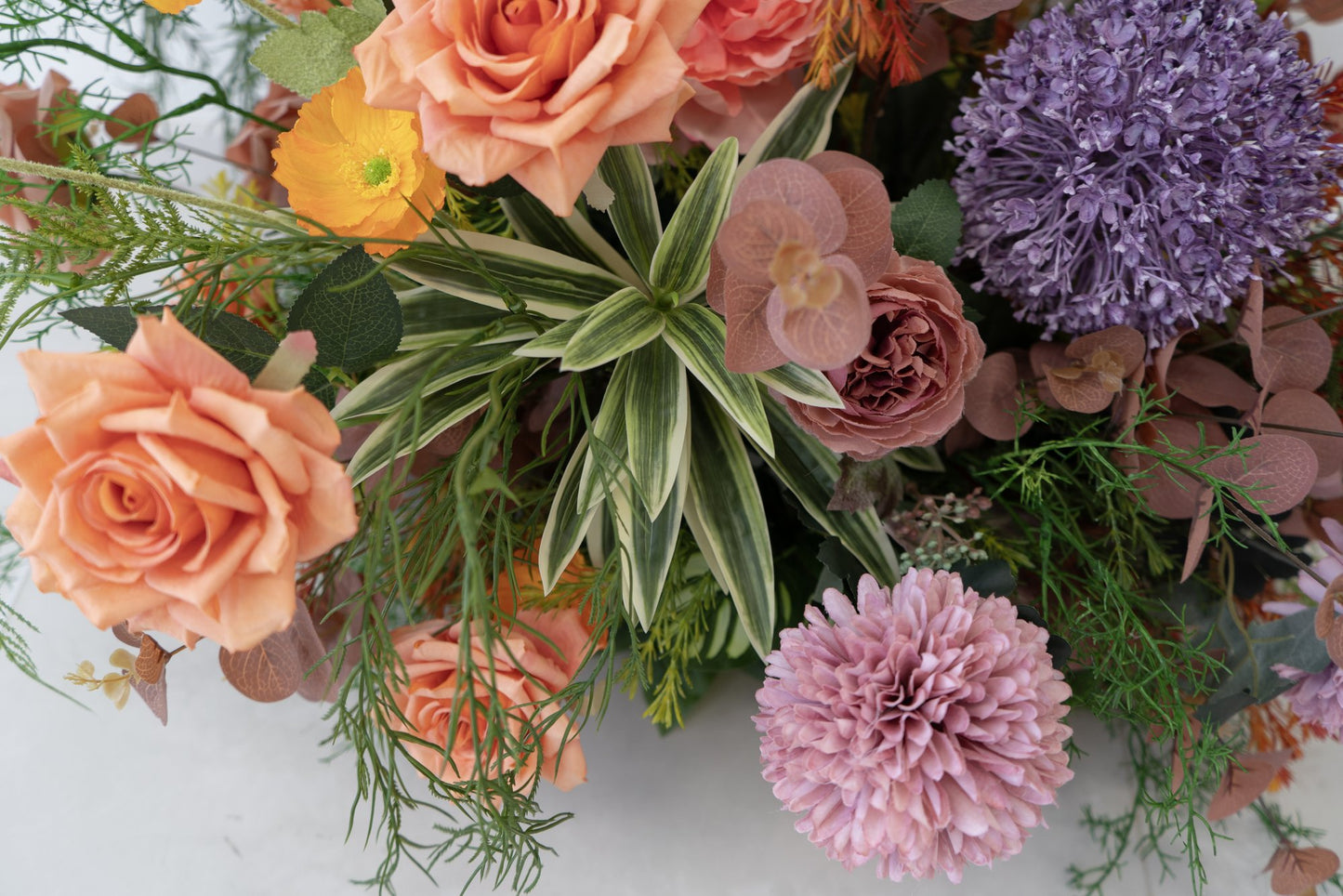 Pastel Mix Floral Row – Wedding Aisle Decor