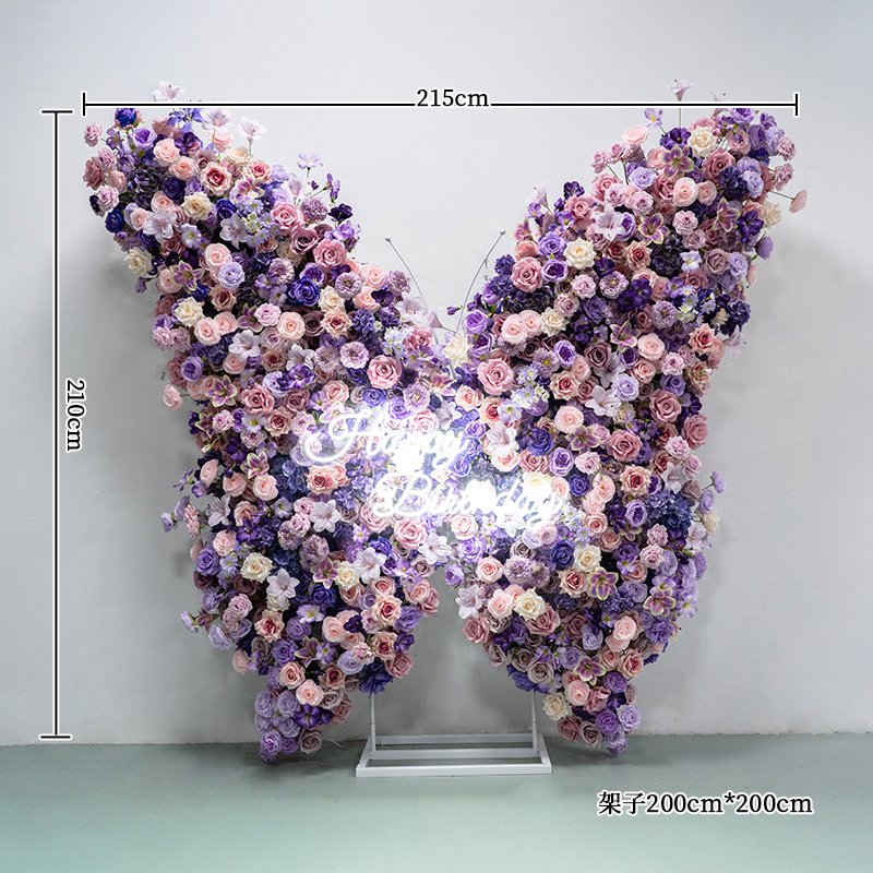 Premium Wedding Floral Arch Decor for Ceremony & Reception – Bridal Backdrop Decoration, 6.9×7.1 ft