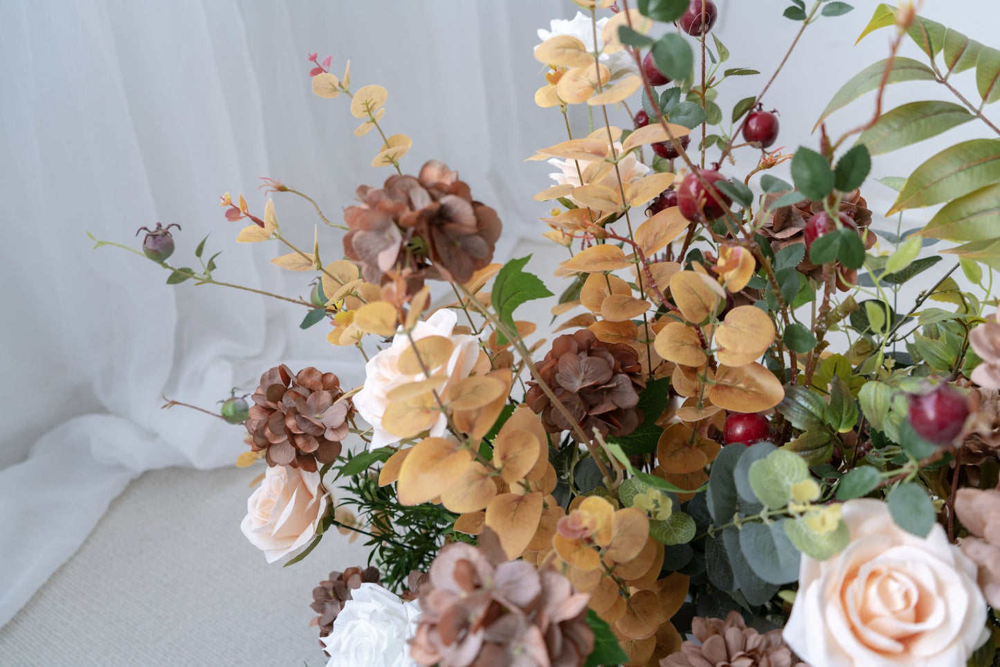 Champagne Floral Row – Wedding Aisle Decor