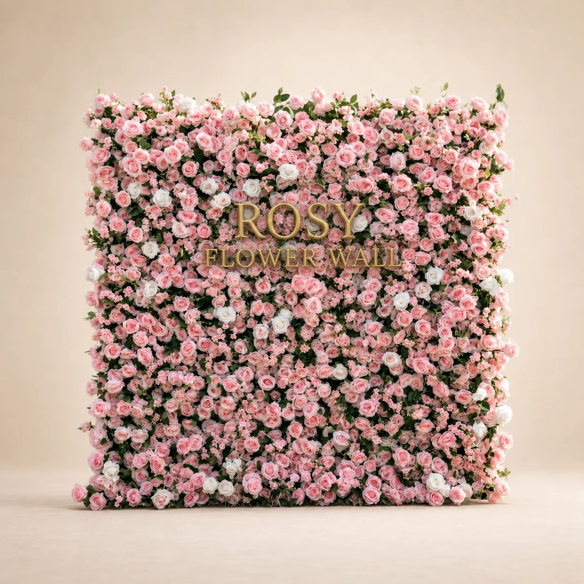 3D Pink Rose Flower Wall Backdrop - Rosy Flower Wall warm studio product image