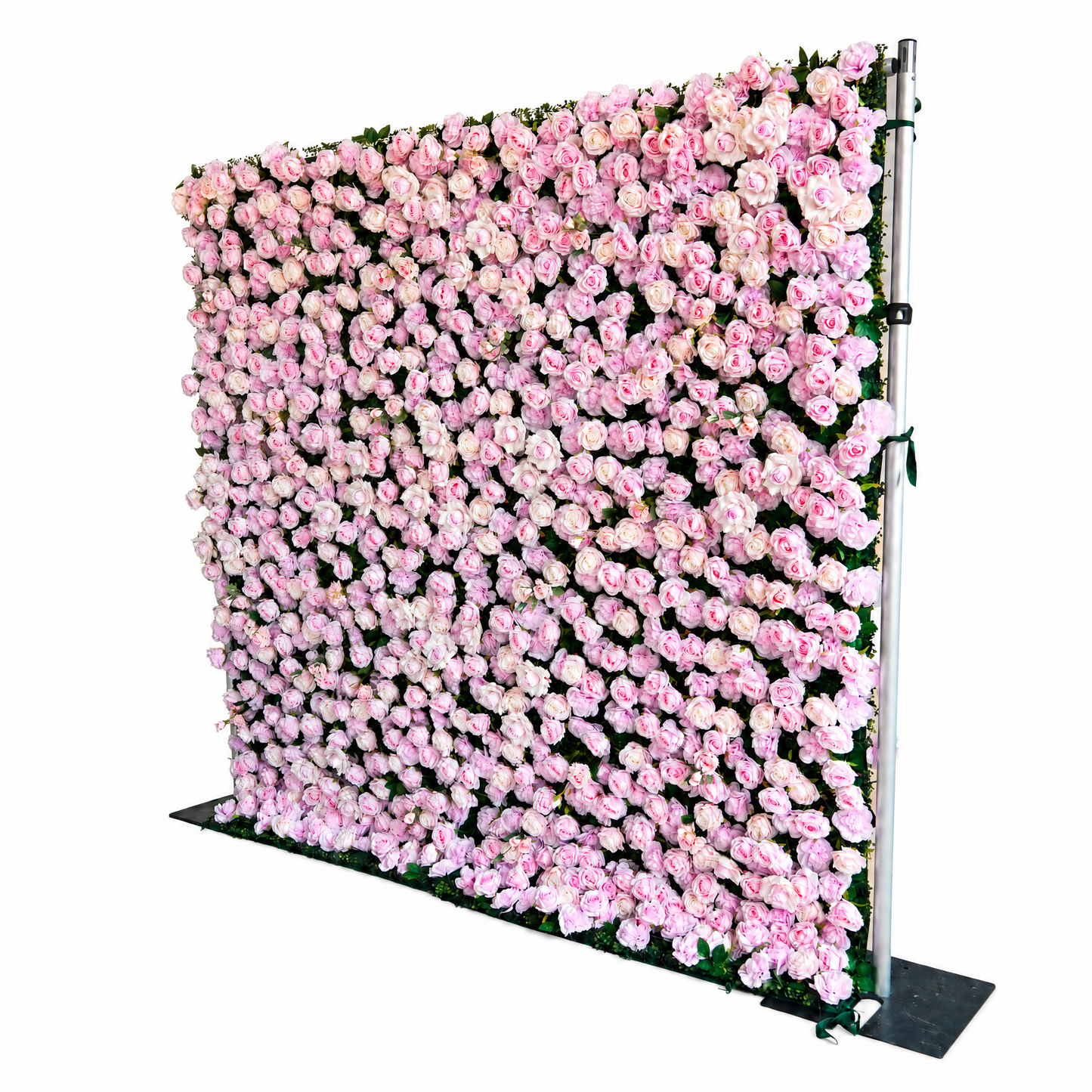 Blush Pink Rose Flower Wall Backdrop – 3D Artificial Floral Wall for Weddings & Events