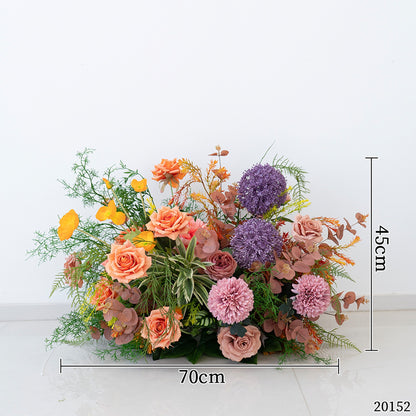 Pastel Mix Floral Row – Wedding Aisle Decor