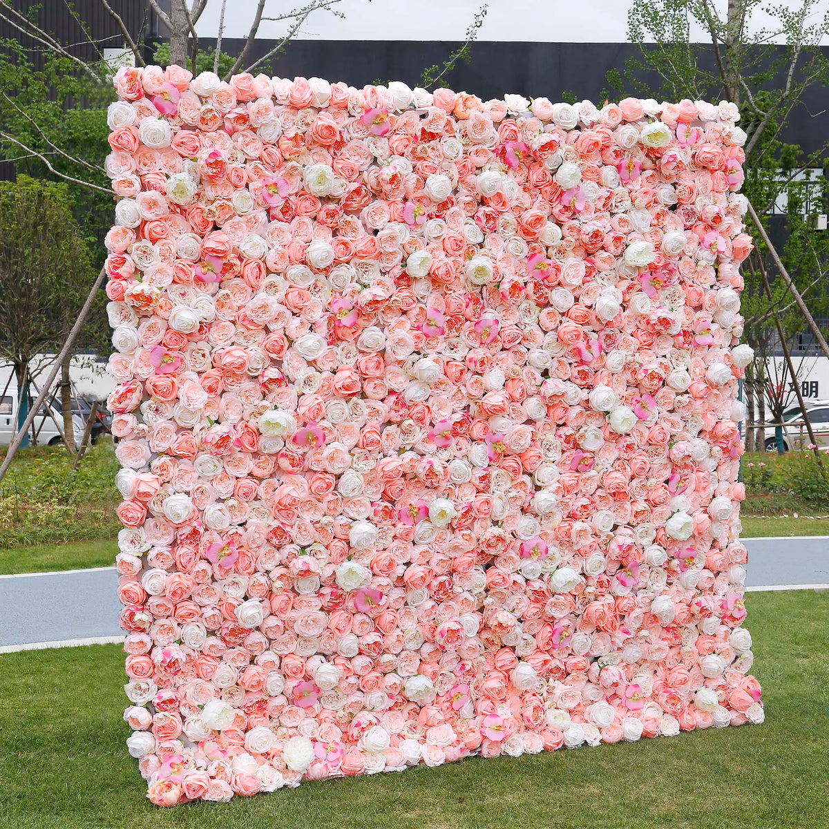 Rosy 3D Pink Blush Peony Wall Flowers Decor