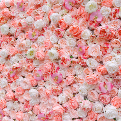 Rosy 3D Pink Blush Peony Wall Flowers Decor