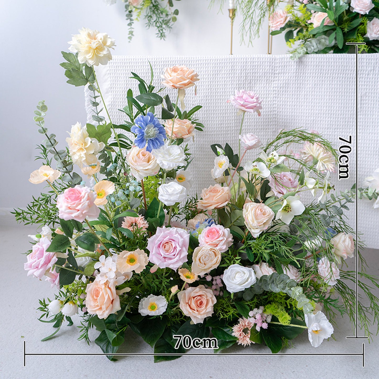 Pink Floral Row – Wedding Aisle Decor