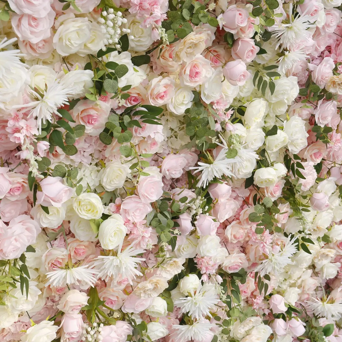 Rosy 5D Pink Champagne Rose Flower Wall Wedding Party Decoration Backdrop