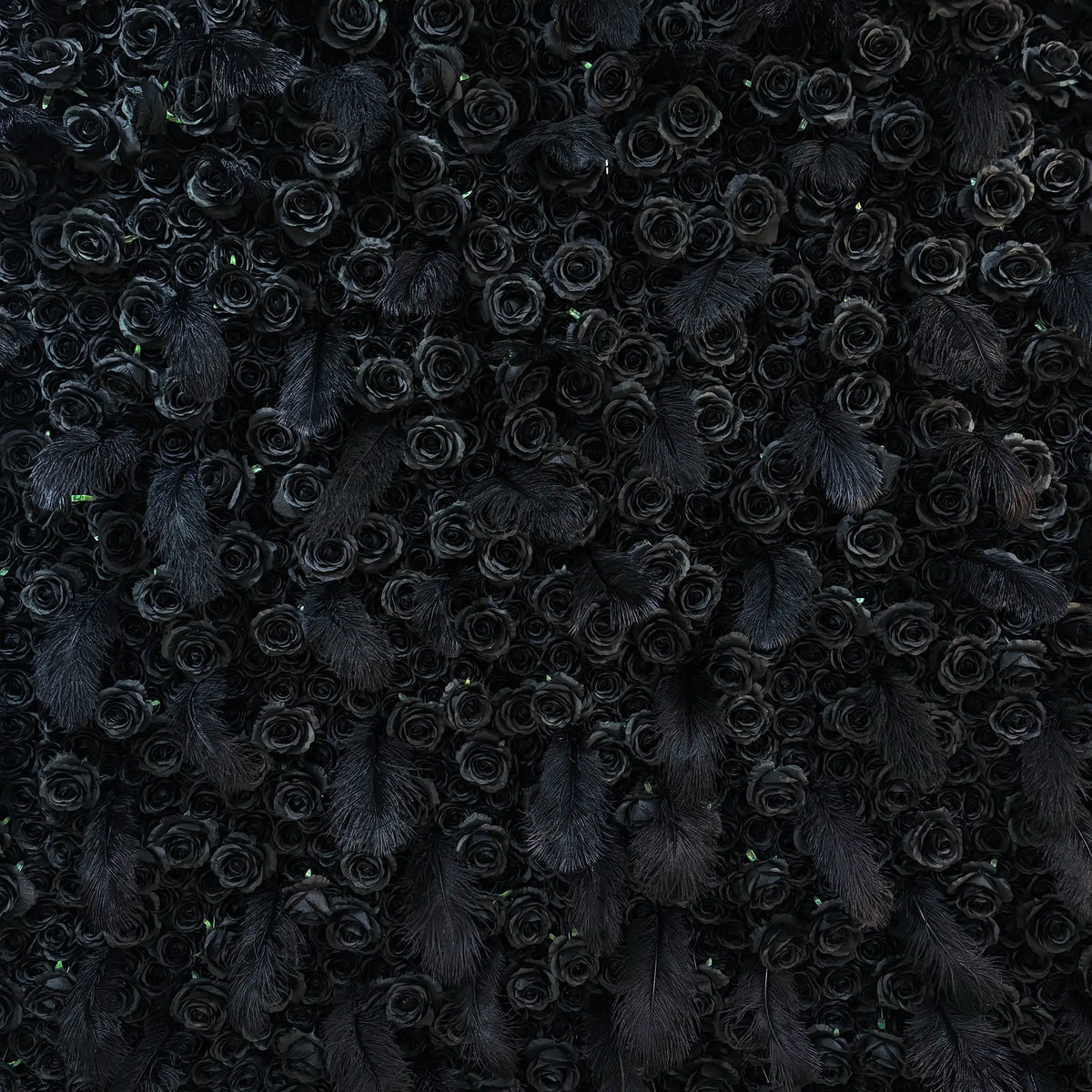 Rosy 5D Dark Black Rose Wall Floral Arrangement Artificial Flower Wall