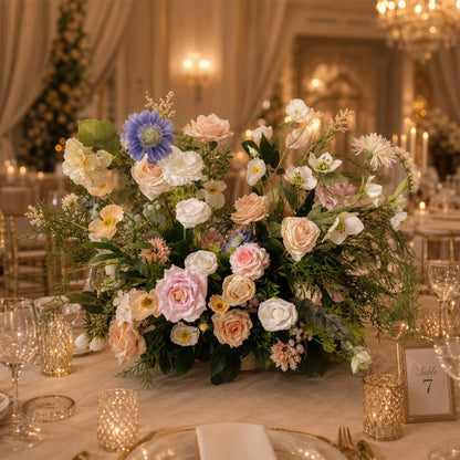 Pink Floral Row – Wedding Aisle Decor