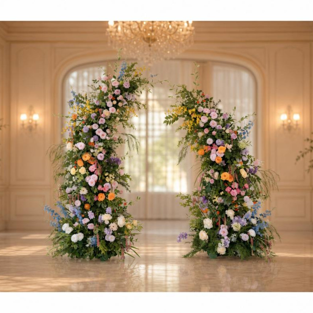 Floral Wedding Arch for Ceremony & Reception – Bridal Backdrop Decoration
