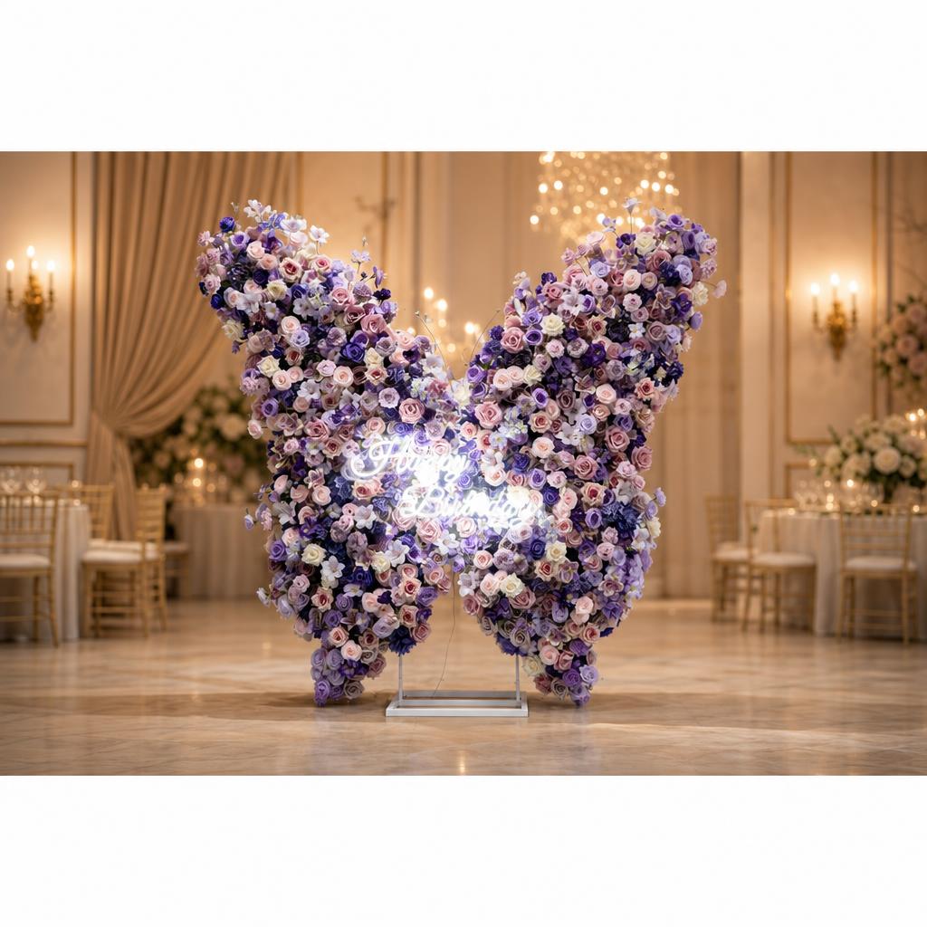 Premium Wedding Floral Arch Decor for Ceremony & Reception – Bridal Backdrop Decoration, 6.9×7.1 ft