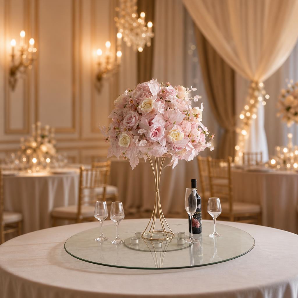 Pink Floral Centerpiece – Wedding Table Decor