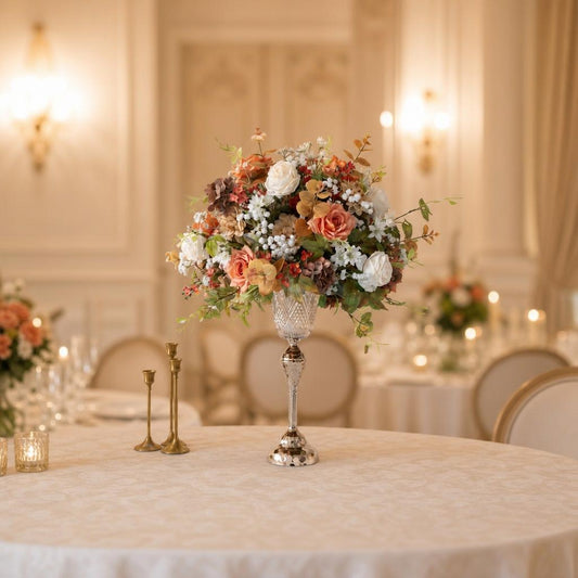 Orange Floral Centerpiece – Wedding Table Decor