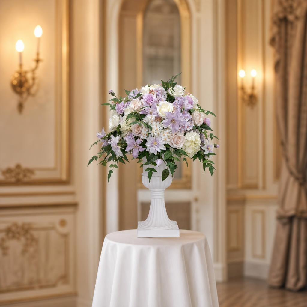 Pastel Mix Floral Centerpiece – Wedding Table Decor