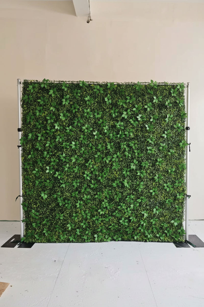 8*8ft Green Grass Flower Wall Backdrop for weddings, bridal showers