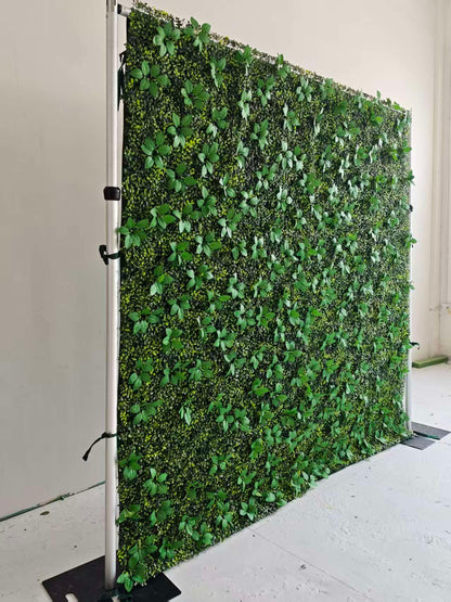 8*8ft Green Grass Flower Wall Backdrop for weddings, bridal showers