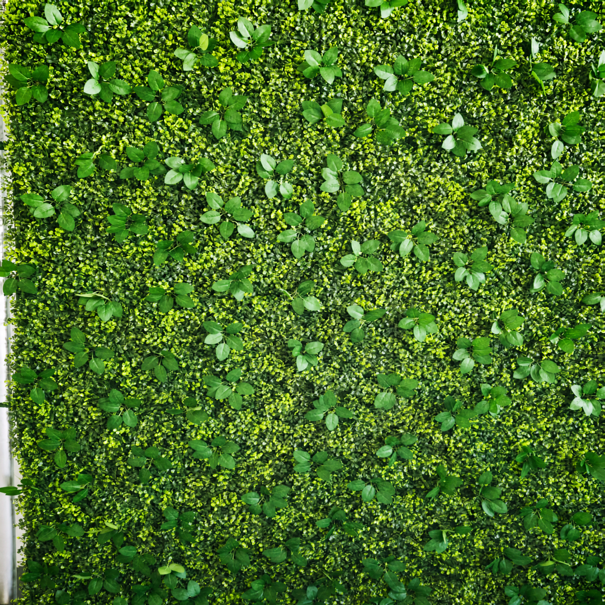 Greenery flower wall backdrop with white floral accents for weddings, view 8