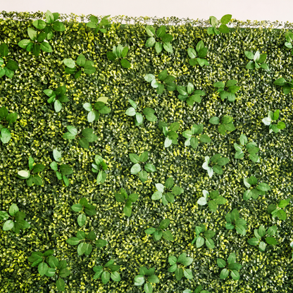 Greenery flower wall backdrop with white floral accents for weddings, view 9