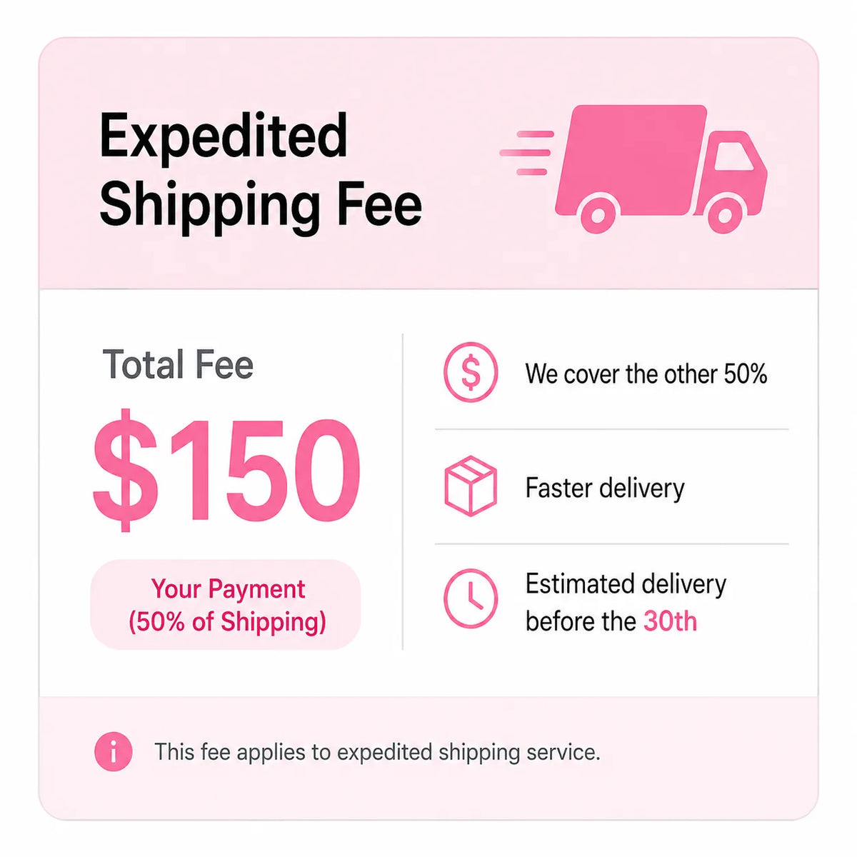 Expedited Shipping Fee