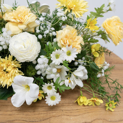 Yellow Floral Table Arrangement – Wedding Table Decor