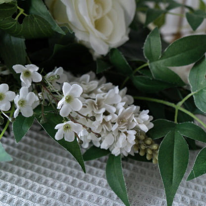 Blue & White Floral Table Arrangement – Wedding Table Decor