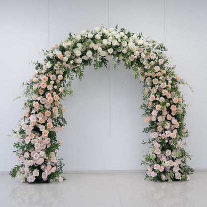 Single Sided Floral Wedding Arch for Ceremony & Reception – Bridal Backdrop Decoration