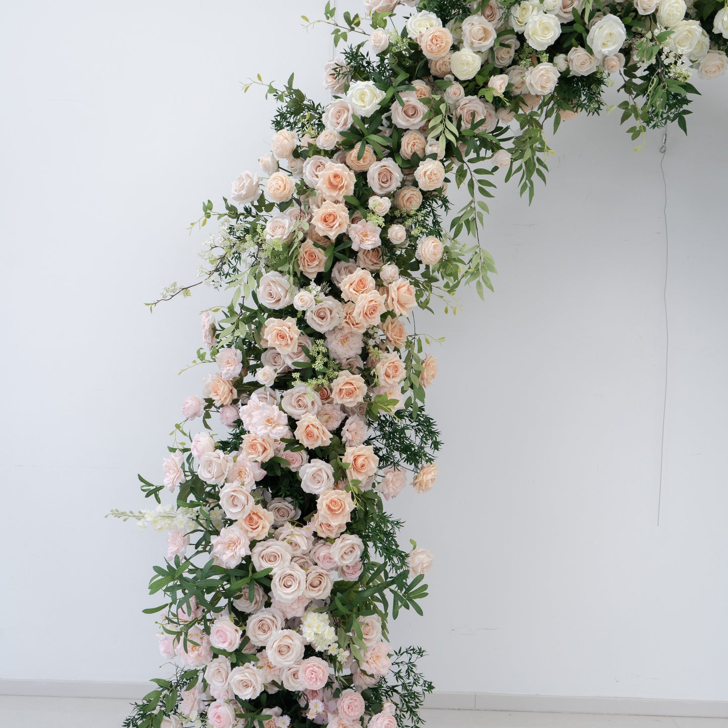 Single Sided Floral Wedding Arch for Ceremony & Reception – Bridal Backdrop Decoration