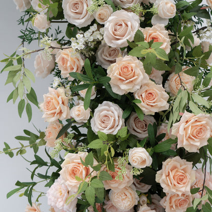 Single Sided Floral Wedding Arch for Ceremony & Reception – Bridal Backdrop Decoration