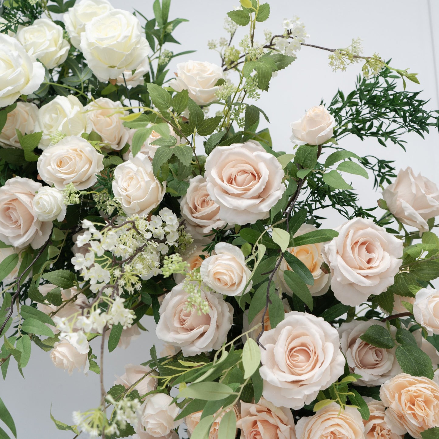 Single Sided Floral Wedding Arch for Ceremony & Reception – Bridal Backdrop Decoration