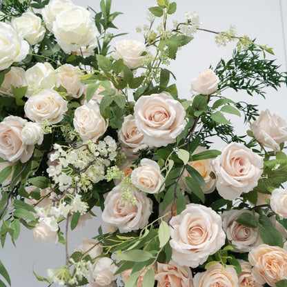 Single Sided Floral Wedding Arch for Ceremony & Reception – Bridal Backdrop Decoration