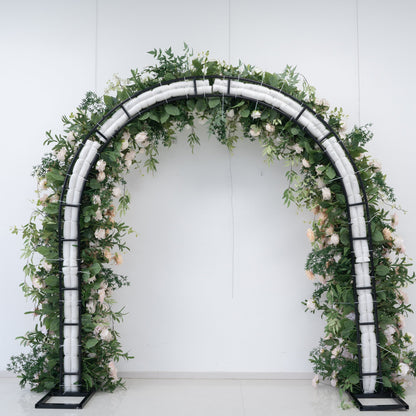 Single Sided Floral Wedding Arch for Ceremony & Reception – Bridal Backdrop Decoration