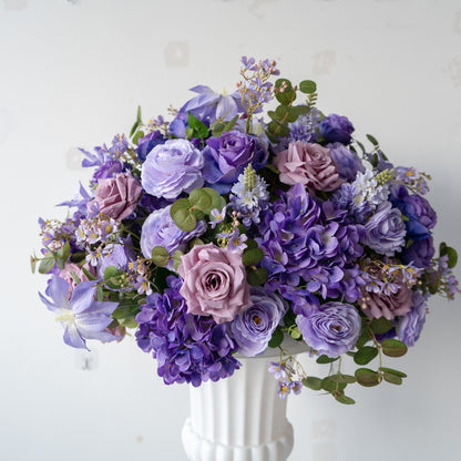 Purple Floral Centerpiece – Wedding Table Decor