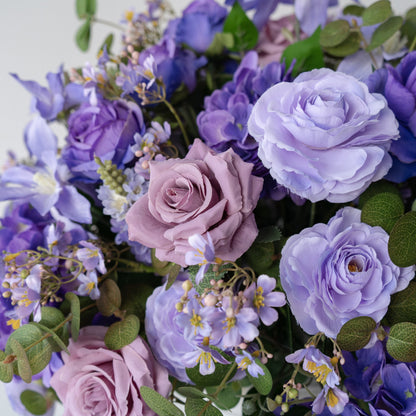 Purple Floral Centerpiece – Wedding Table Decor