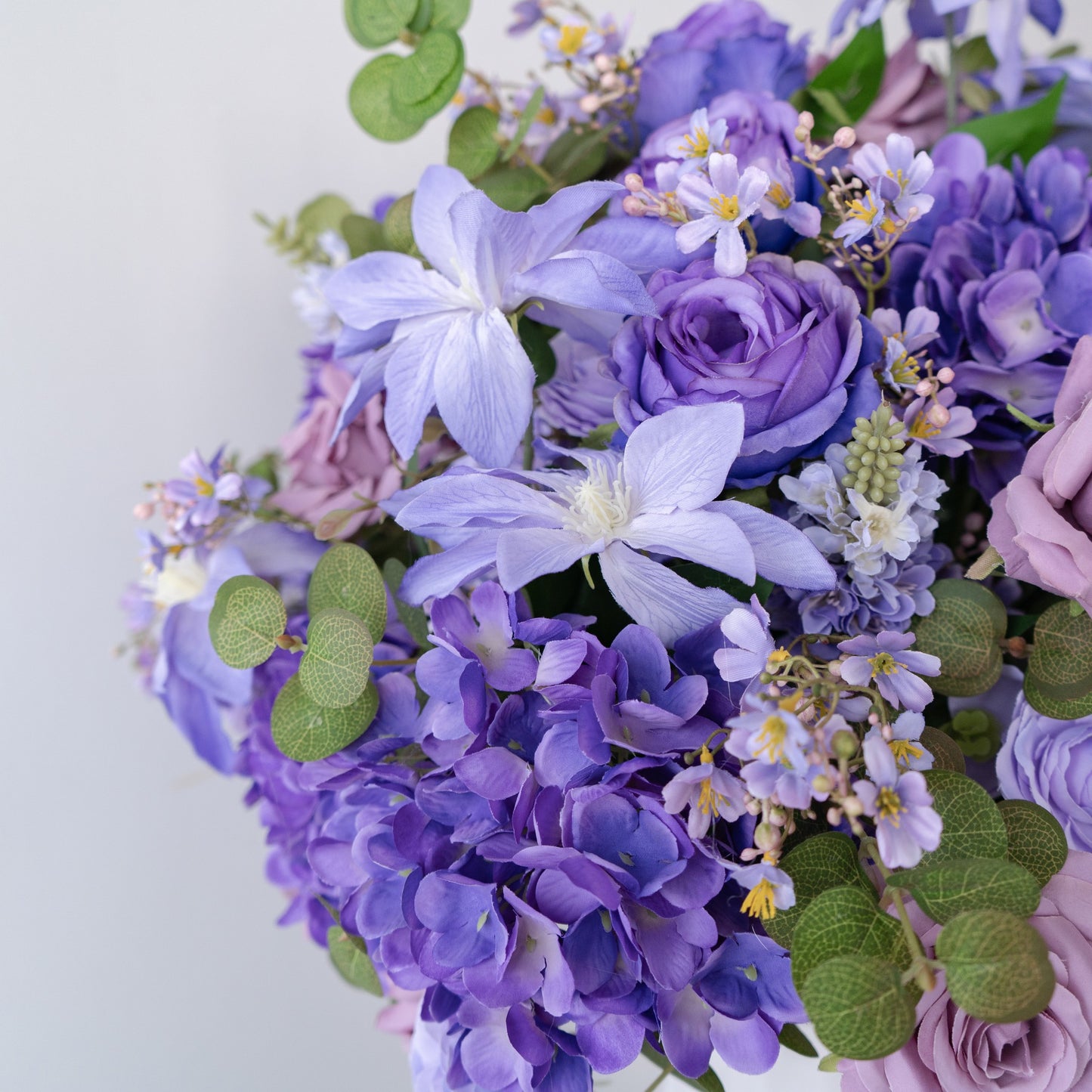 Purple Floral Centerpiece – Wedding Table Decor