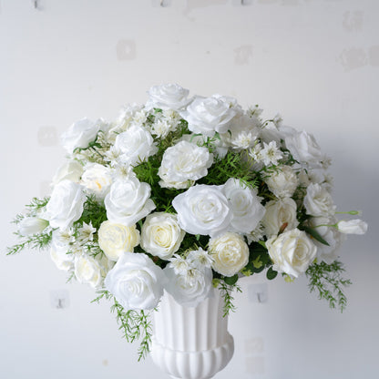 White Floral Centerpiece – Wedding Table Decor