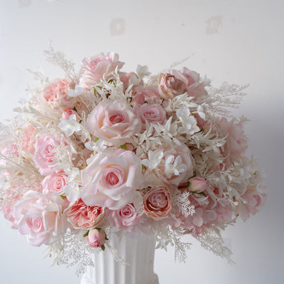 Light Pink Floral Centerpiece – Wedding Table Decor
