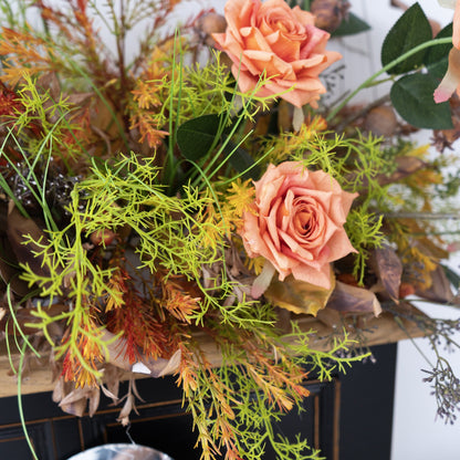 Orange Floral Table Arrangement – Wedding Table Decor