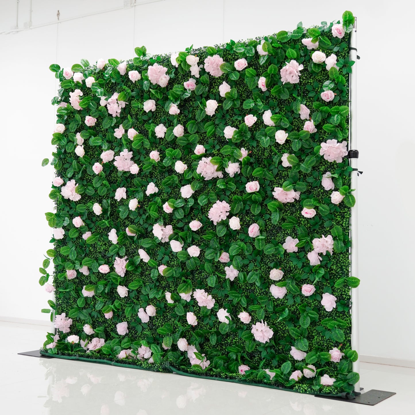 Sfondo da parete floreale di rose rosa 2,4 x 2,4 m per matrimoni ed eventi
