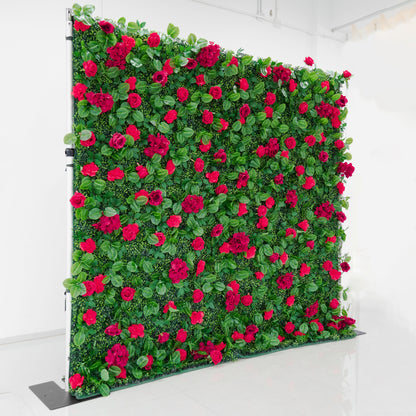 Red Rose Flower Wall Backdrop
