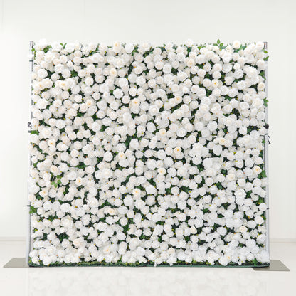 White Rose Flower Wall Backdrop
