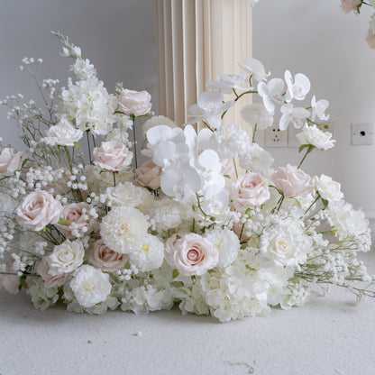 White Floral Row – Wedding Aisle Decor