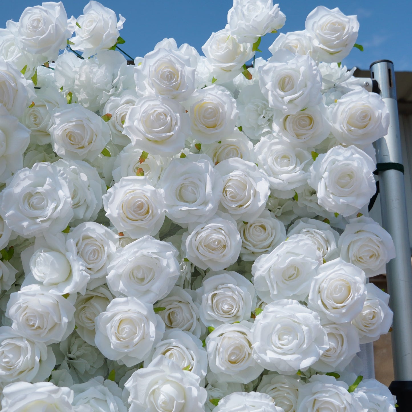 5D White Rose Flower Wall Backdrop | Luxury Wedding & Event Decor
