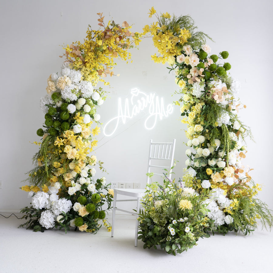 Floral Wedding Arch for Ceremony & Reception – Bridal Backdrop Decoration